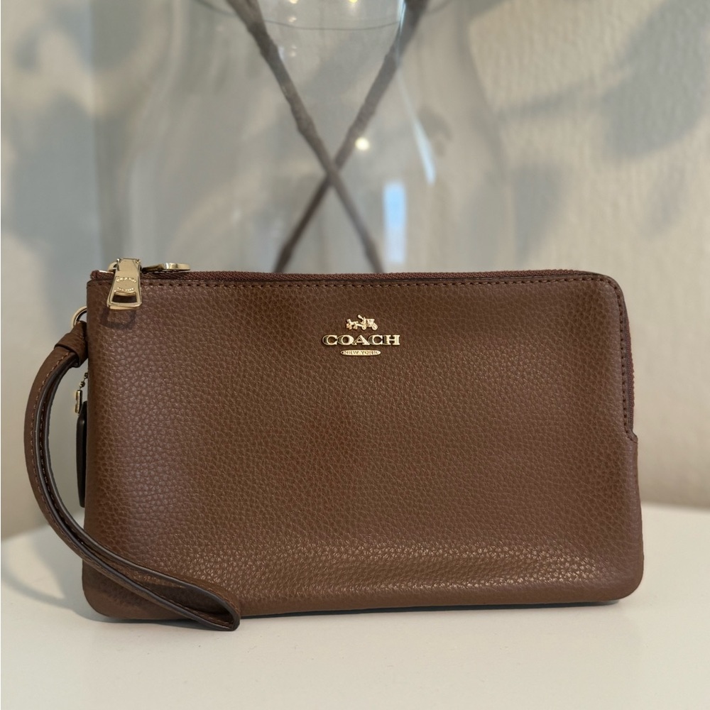 Coach Double Zip Wallet Wristlet